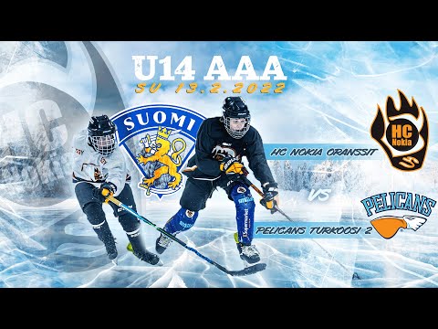 13.2.2022 klo 12.25 HC Nokia Oranssit - Pelicans Turkoosi 2 // U14 AAA // Jatkosarja