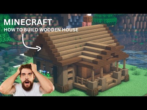 minecraft pe wooden house tutorial || minecraft house in survival mode #viral