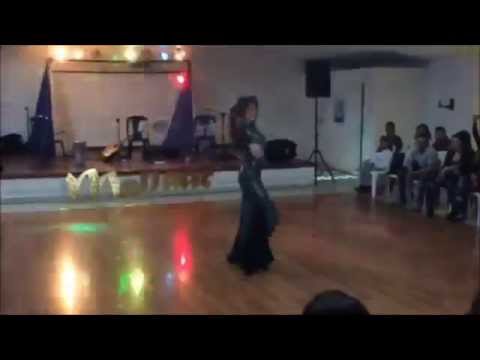 Anna Mar del Sur (Ganna) Belly Dance Iraqi Kawleeya Drum Tabla Solo fusion mix, Colombia