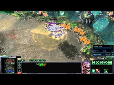 SC2 HotS 1v1 TvT Mass Raven vs Doom Drop