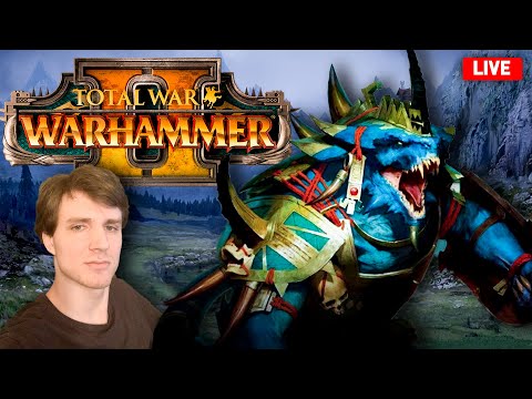 DINOSAURS and Lizardmen! (Total War: Warhammer 2 while TOTAL WARHAMMER 3 WAITING ROOM)