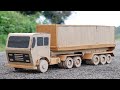 How To Make Mini RC Container Truck From Cardboard