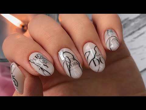 ?Декор на ногти своими руками! Как сделать миндальную форму ногтей? Стильный дизайн ногтей 2021