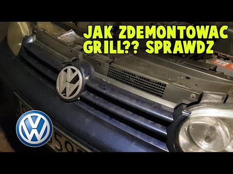 Wymiana demontaż grilla VW Golf IV Bora / How to remove grill Golf IV Bora