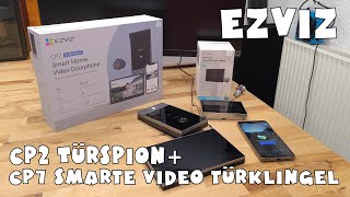 EZVIZ CP7 Smarte Video Türklingel + CP2 Türspion