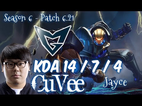 SSG CuVee JAYCE vs GNAR Top - Patch 6.21 NA Ranked