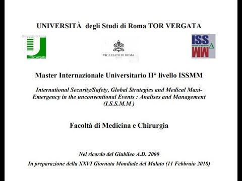 Master Internazionale Universitario II° livello ISSMM