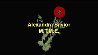 Alexandra Savior - M.T.M.E. [Lyric Video]