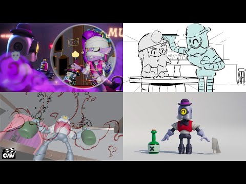 How we made the 3D Animation for 'Barley's Last Call' | Brawl Stars x Golden Wolf