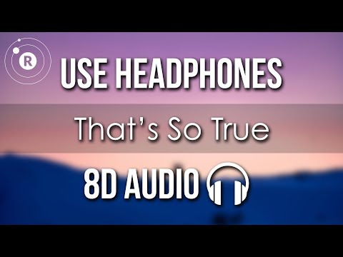 Gracie Abrams - That’s So True (8D AUDIO) (Lyrics)