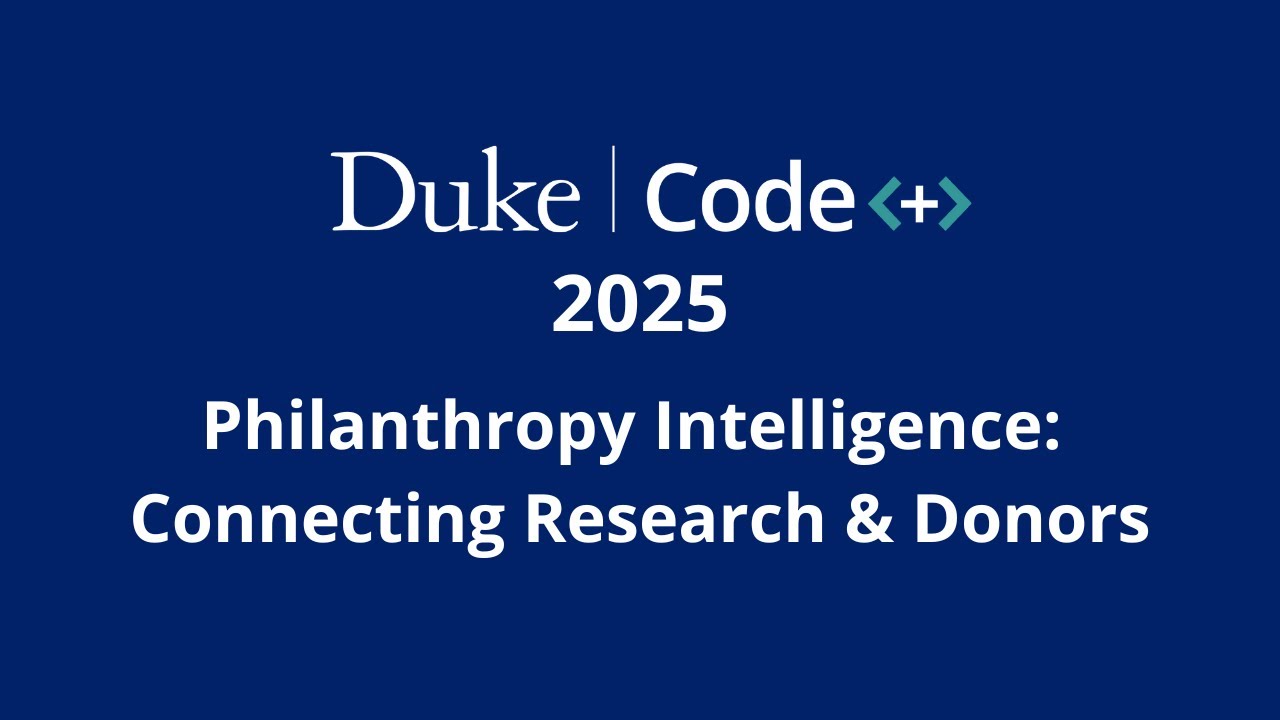 Philanthropy Intelligence platform preview