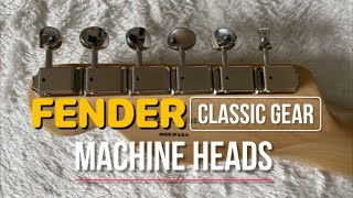 Video thumbnail for Fender Classic Gear Tuning Heads Installation. by KRAZEEIZATION