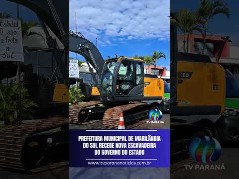 Marilândia do Sul recebe nova escavadeira.