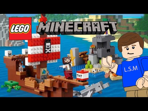 Lego Minecraft 2019 pirate ship adventure review!