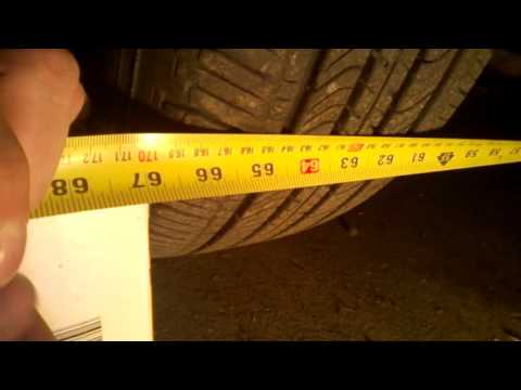 Measure car wheel geometry/alignment with a ruler (1/2)