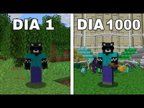 Sobrevivi 1000 DIAS en mi HARDCORE de MINECRAFT