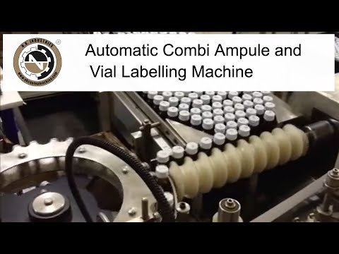 Automatic Vertical Rotary Ampoule / Vial Sticker Labeling Machine