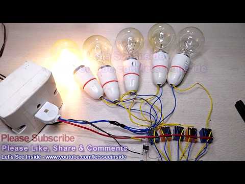 How to Make 100 watts light Bulb Chaser Video
