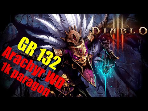 Diablo 3 Season 25 PTR - Reworked Arachyr Witch Doctor GR 132 (1k para, crap gear)