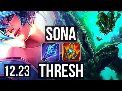 SONA & Caitlyn vs THRESH & Kai'Sa (SUP) | 900+ games, 3/3/16 | EUW Master | 12.23