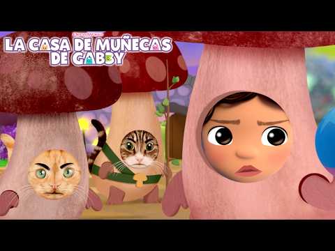 ¡Va pisoteando el Bosque de los Hongos Gruñones! 😠😡😾 | LA CASA DE MUÑECAS DE GABBY | Netflix