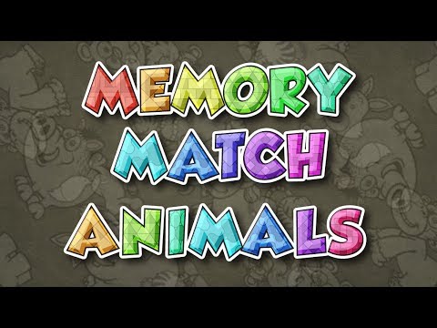 Kids Memory Match Animals Game Video