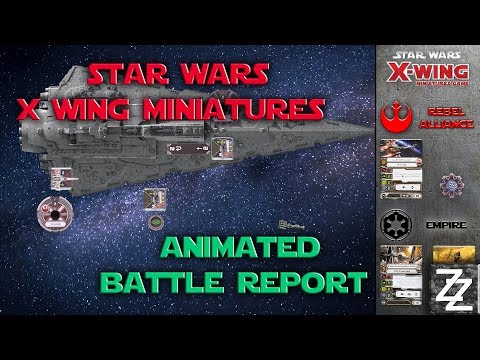 X Wing Miniatures Animated Battle Report ~ Rebels vs Empire