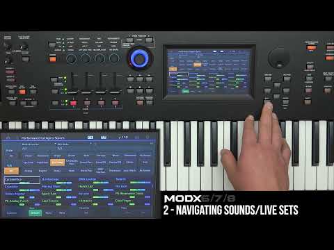 Yamaha MODX Video Tutorials - 2: Navigating Performances/Live Sets