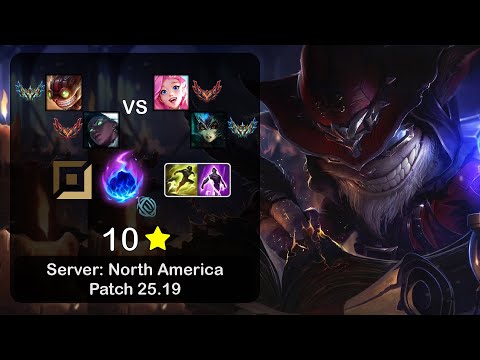 Ziggs APC + Senna vs Seraphine + Nami - NA Challenger - Patch 25.19