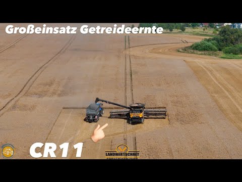Der Größte Mähdrescher der Welt im Einsatz CR11 Großeinsatz Getreideernte NEW HOLLAND Technik 2024