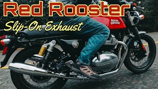 Red Rooster Slip-On Exhaust Review | Upgrading The Exhaust On A Royal Enfield Continental GT