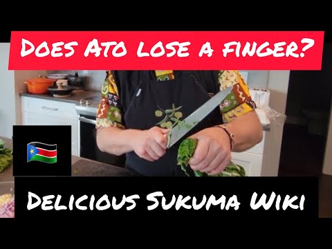 Sukama Wiki - South Sudanese vegetarian dish thanks to Joy & Wode Maya!