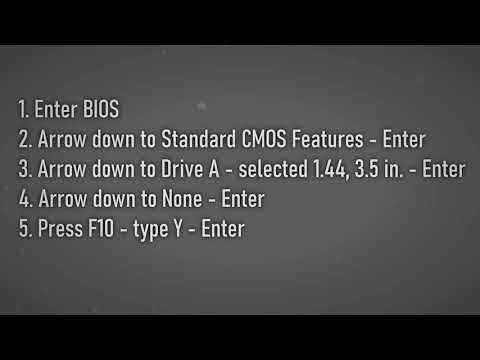 Diskette drive 0 seek failure - error message