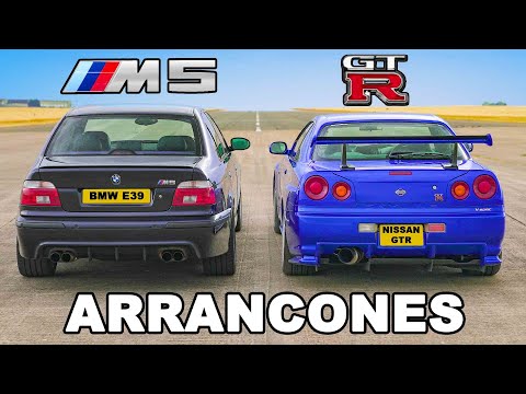BMW E39 M5 vs R34 GT-R Skyline: ARRANCONES