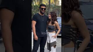Arjun Kapoor and Radhika Madan having fun chit-chatting with paps while promoting their Film #kuttey