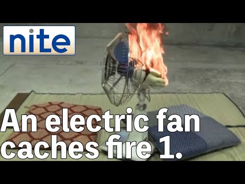 【nite-ps】Electric fan:2.A fire starting from an internal component 1