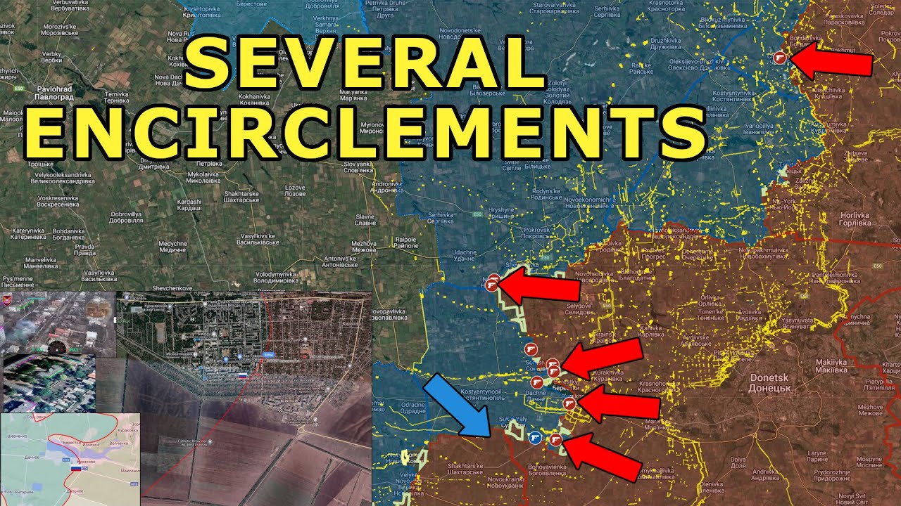 RUAF Encircle Three Separate Groupings of The AFU Near Kurakhove | Chasiv Yar Stronghold Has Fallen