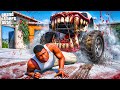 Franklin Shinchan Escape EVIL MONSTER CAR In GTA 5