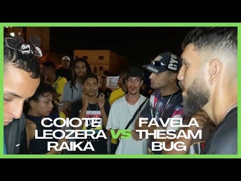 COIOTE, LEOZERA E RAIKA X FAVELA, THESAM E BUG | 1° FASE | Batalha do Terminal | Ceilândia DF |