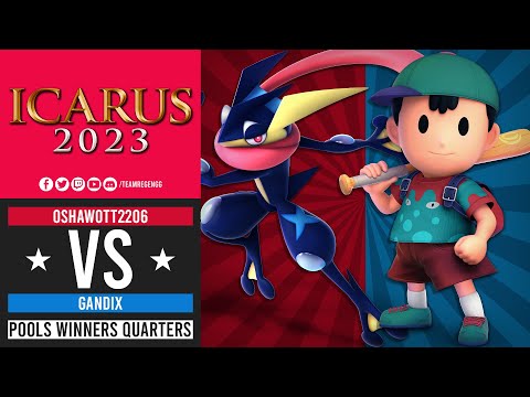 Icarus 2023: Pools Winners Quarters - Oshawott2206 (Greninja) Vs MC| Gandix (Ness)