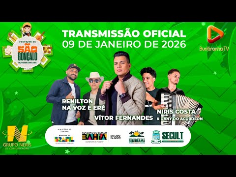 🔴 AO VIVO Festa de São Gonçalo 2026  | Dia 09/01