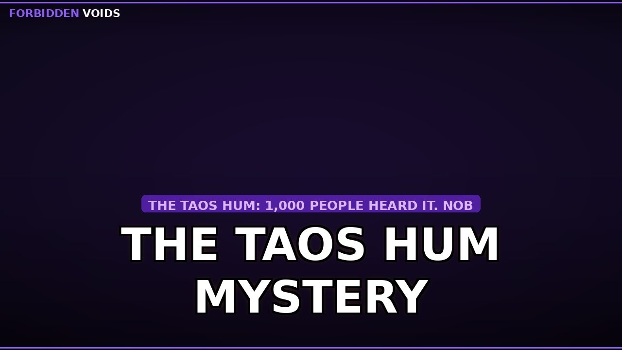 The Taos Hum Mystery