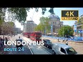 London Bus Ride Route 24 Double Decker 4K Virtual Tour