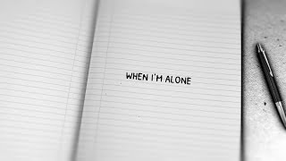 Lissie - When I&#39;m Alone (Piano Version) [Lyric Video]