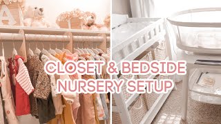 Baby Closet Storage & Organization | Bedside Nursery Setup Progress + Empty Nursery Tour!