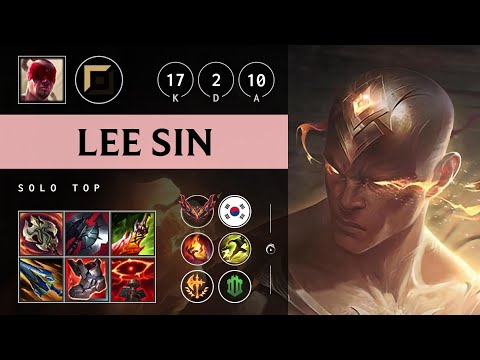 Lee Sin Top vs Fiora - KR Grandmaster Patch 25.12
