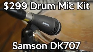 Video thumbnail for Complete 7 Piece  Drum Mic Kit for $299 Samson DK707 | SpectreSoundStudios DEMO by SpectreSoundStudios