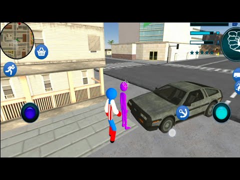 Amazing US police spider stickman - android gameplay