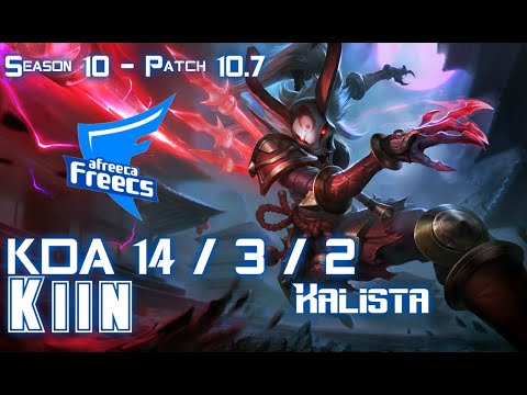 AFs Kiin KALISTA vs RUMBLE Top - Patch 10.7 KR Ranked