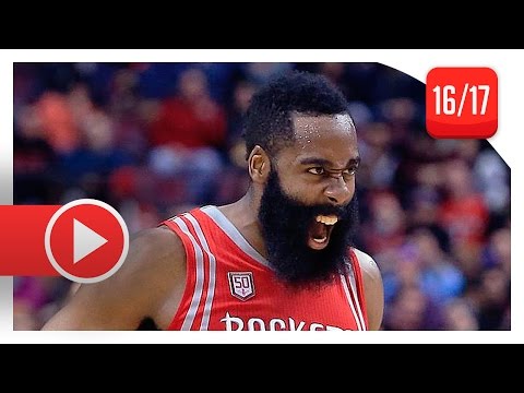 James Harden Triple-Double Highlights vs Raptors (2017.01.08) - 40 Pts, 11 Ast, 10 Reb, MVP!